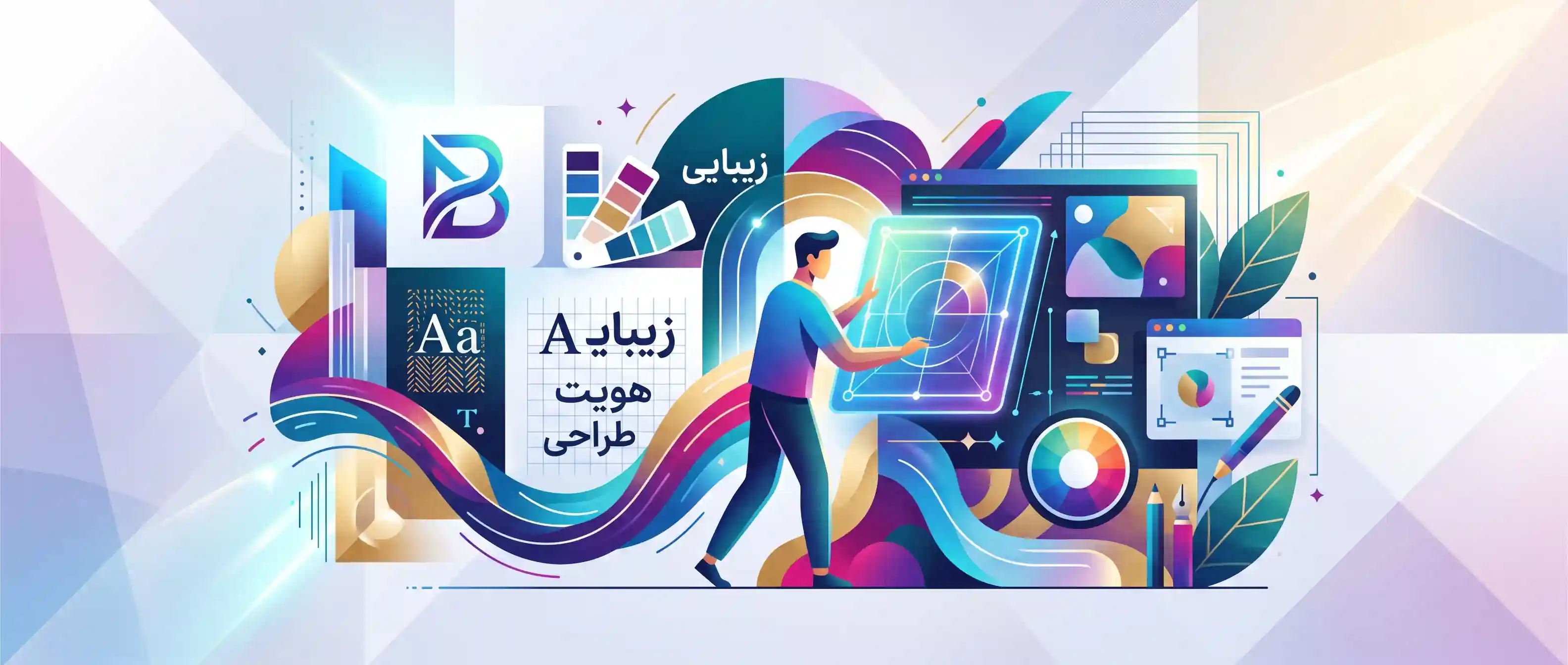 🎨 زیبایی&zwnj;شناسی و هویت بصری برند در طراحی مدرن