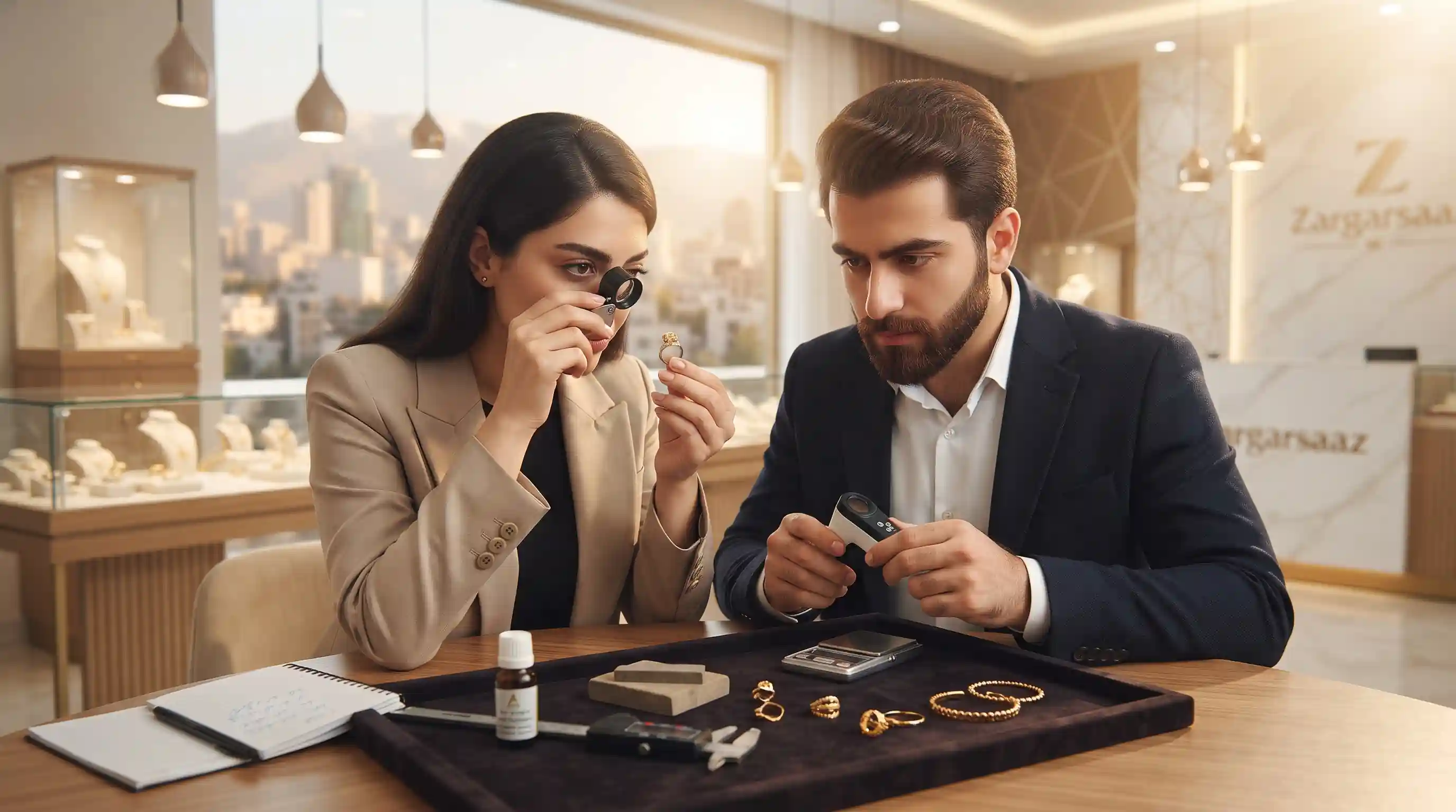 ???? ترفندهاي حرفه&zwnj;اي در تشخيص طلا از بدل