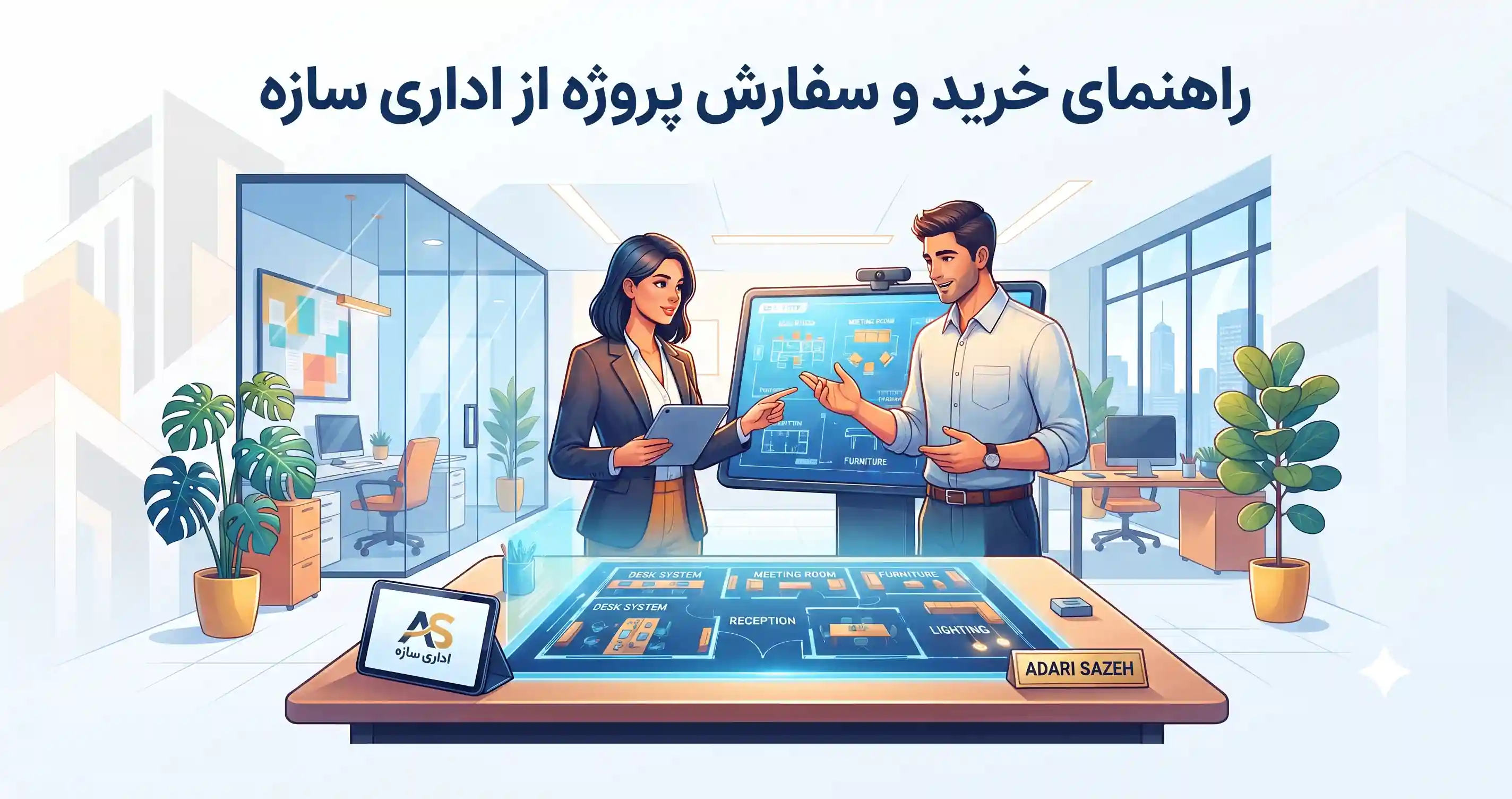 📞 راهنمای خرید و سفارش پروژه از اداری سازه