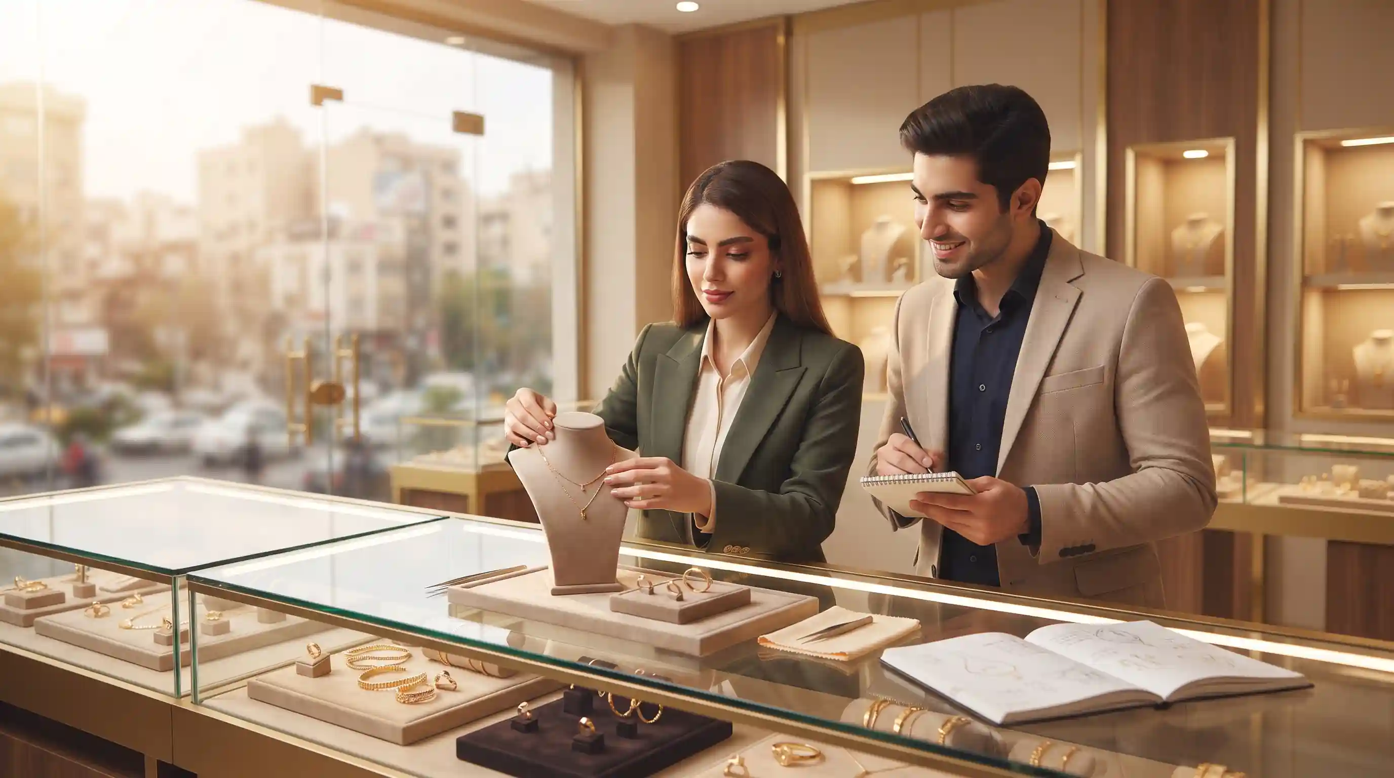 🏬 اصول ویترینچینی جذاب و چیدمان تخصصی طلا