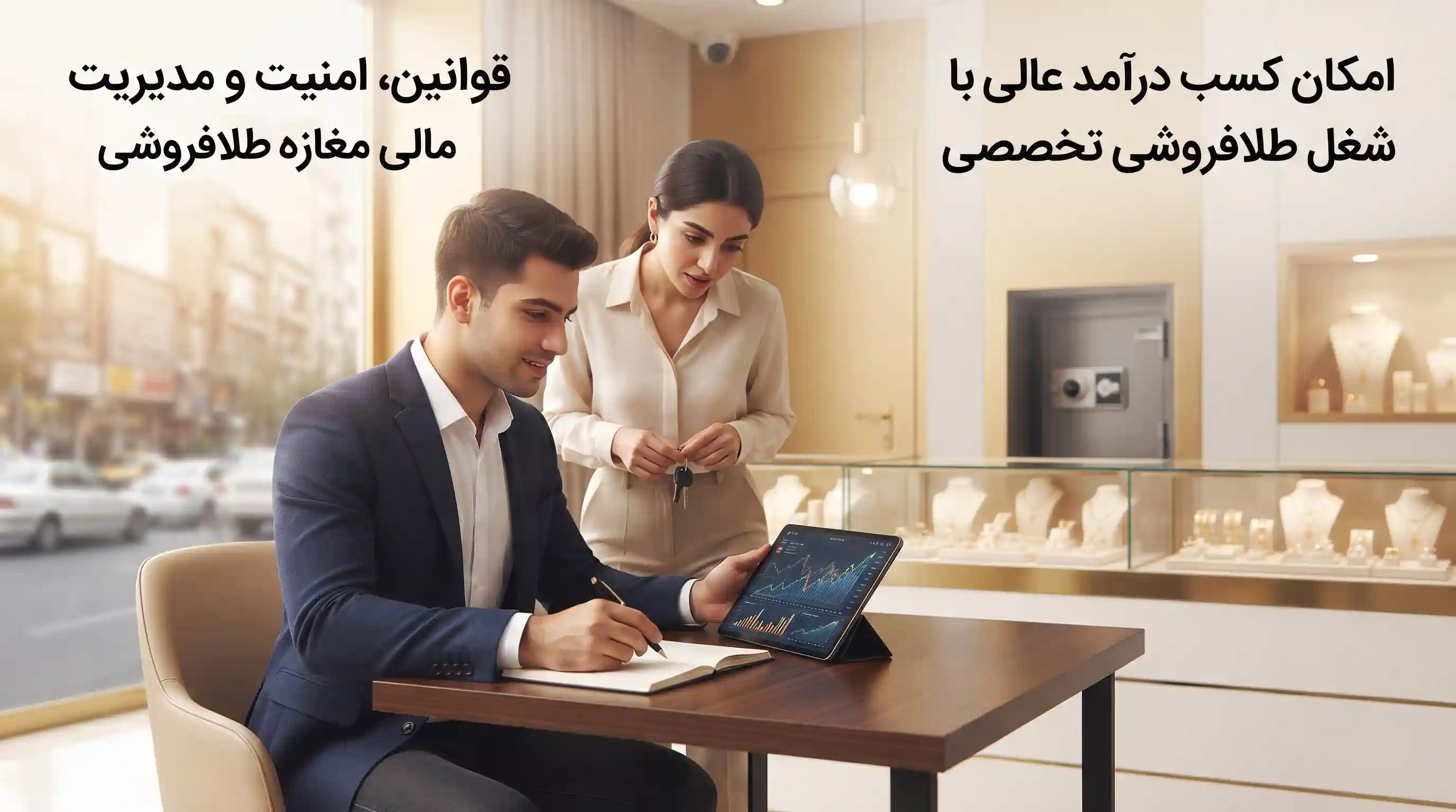 ⚖️ قوانین، امنیت و مدیریت مالی مغازه طلافروشی