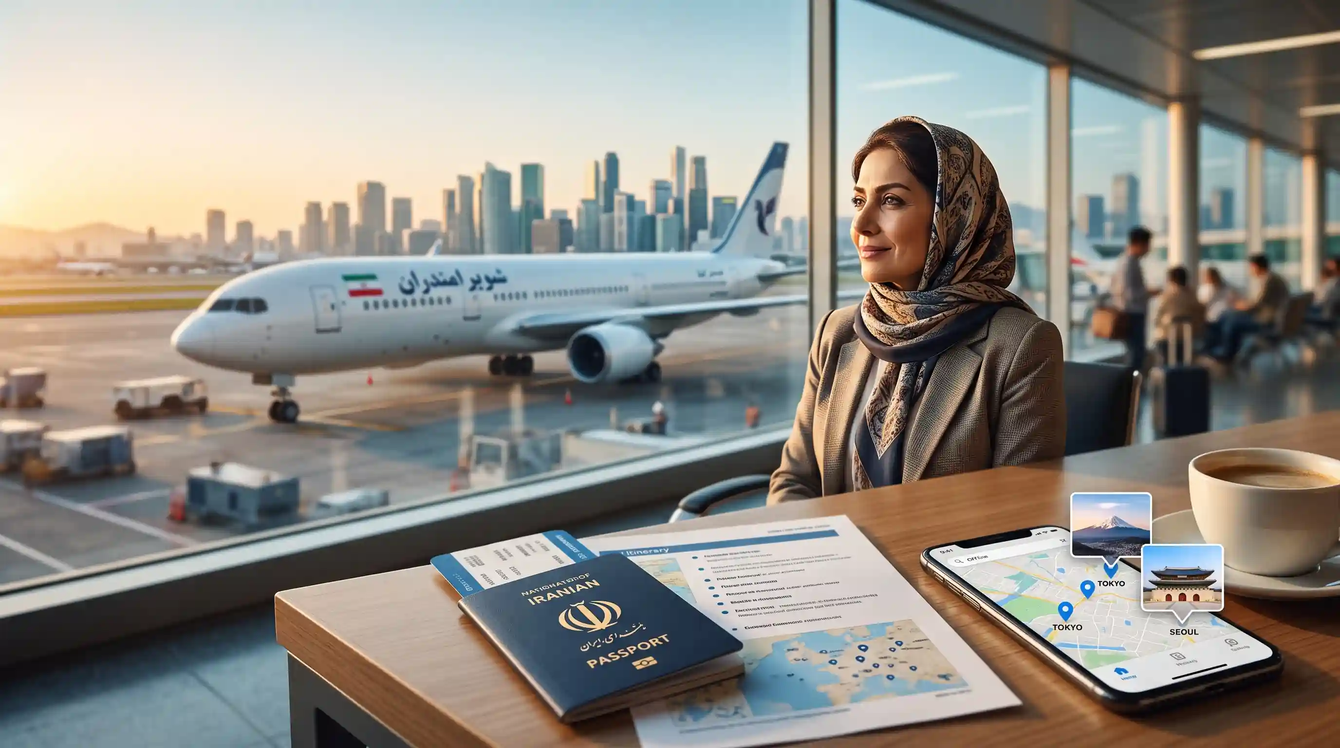 📜 شرایط و مراحل اخذ ویزای ژاپن و کره جنوبی برای ایرانیان