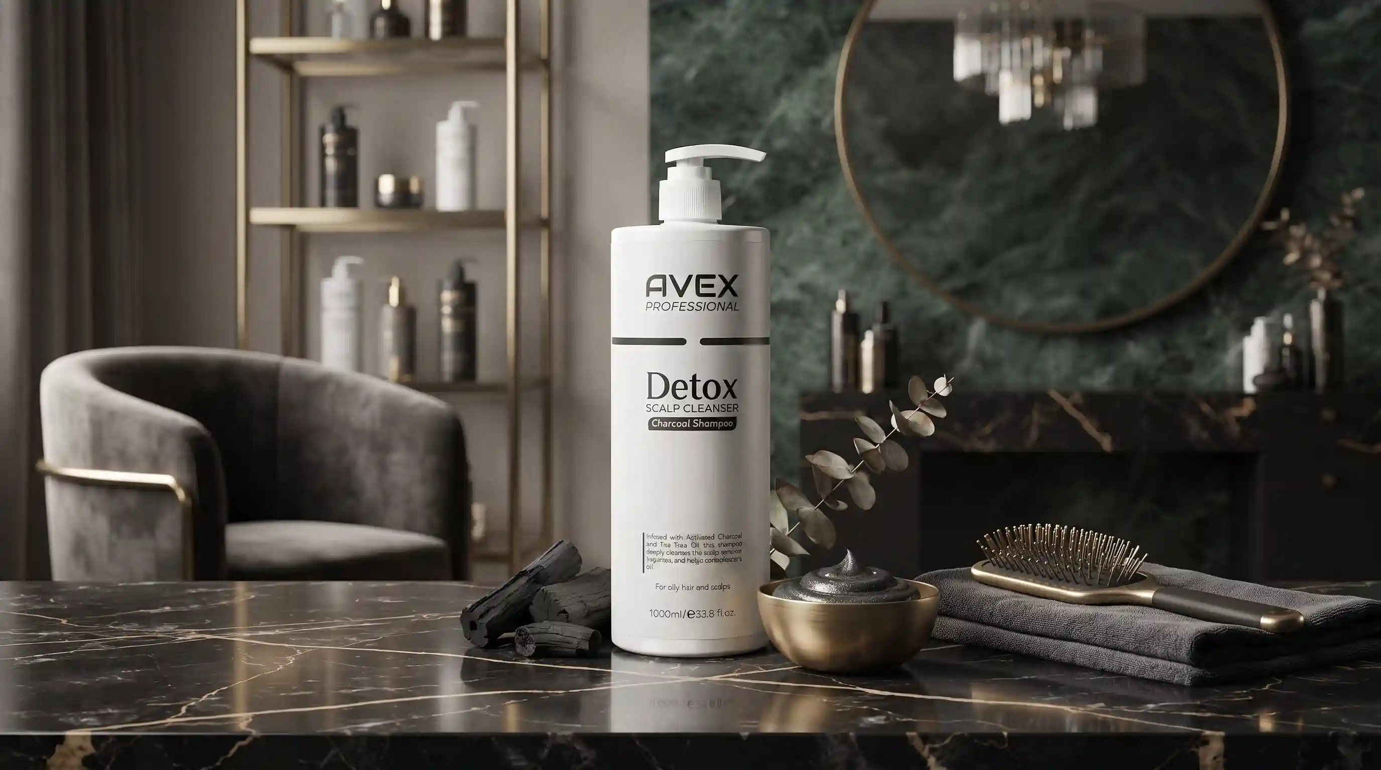 نقش کلیدی زغال فعال در ساختار شامپو دتوکس اوکس | Shampoo AVEX Detox