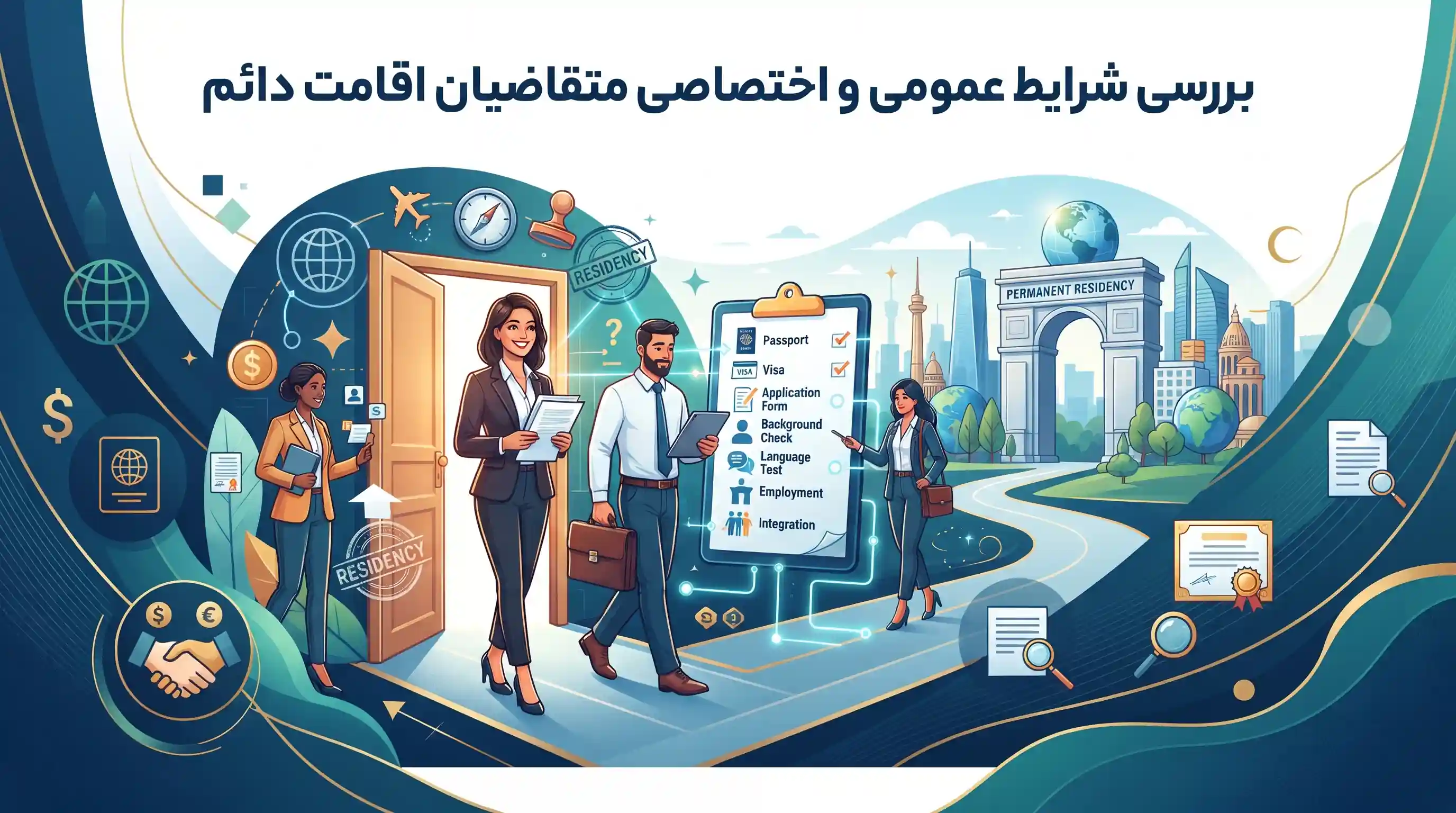 📋 بررسی شرایط عمومی و اختصاصی متقاضیان اقامت دائم