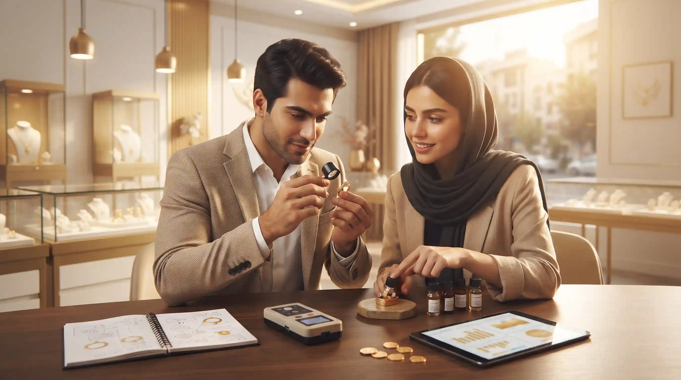 💎 شناخت عیار، استانداردها و تکنیکهای عیارسنجی طلا