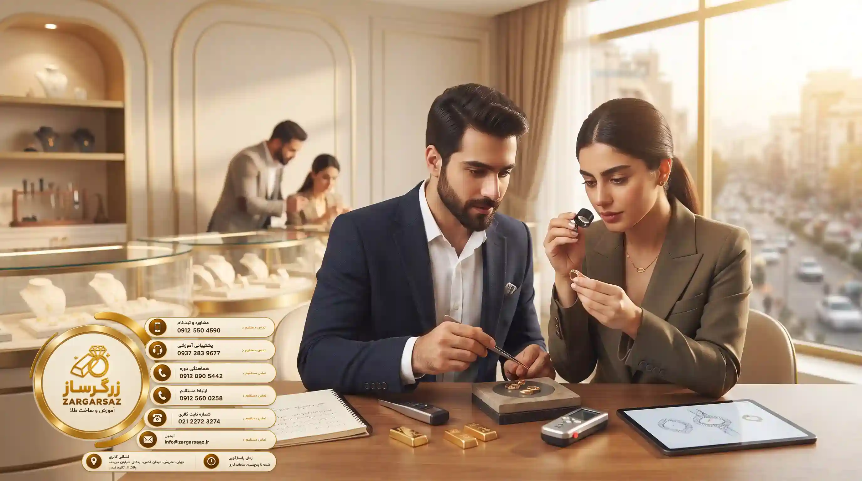 اطلاعیه مهم درباره ثبت نام در دوره آموزش طلافروشی زرگرساز