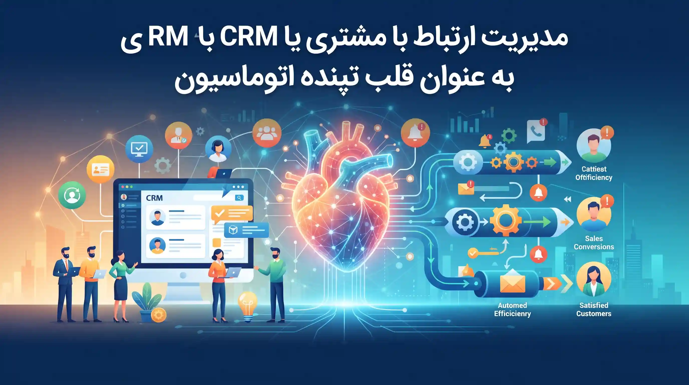 📊 مدیریت ارتباط با مشتری یا CRM به عنوان قلب تپنده اتوماسیون