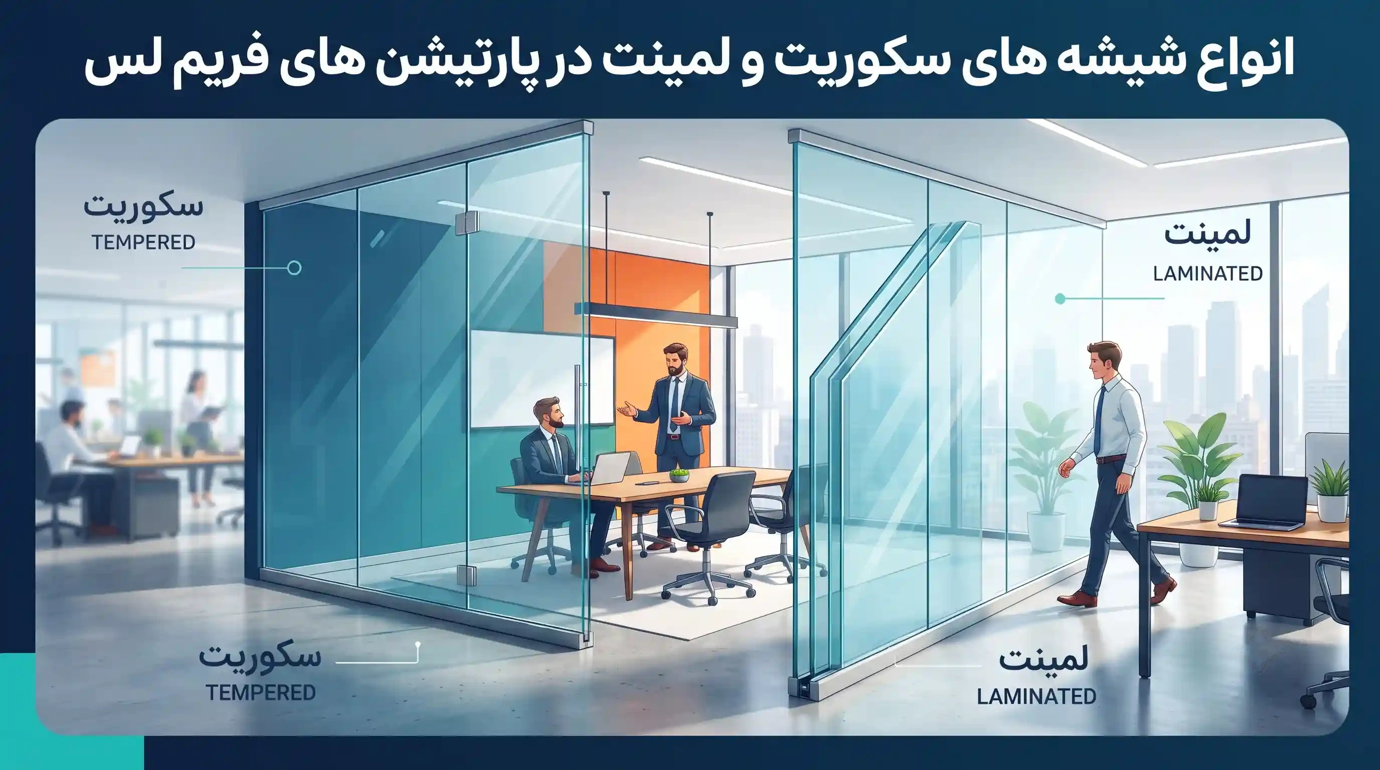 چگونه قیمت پارتیشن شیشه ای فریم لس را استعلام کنیم؟