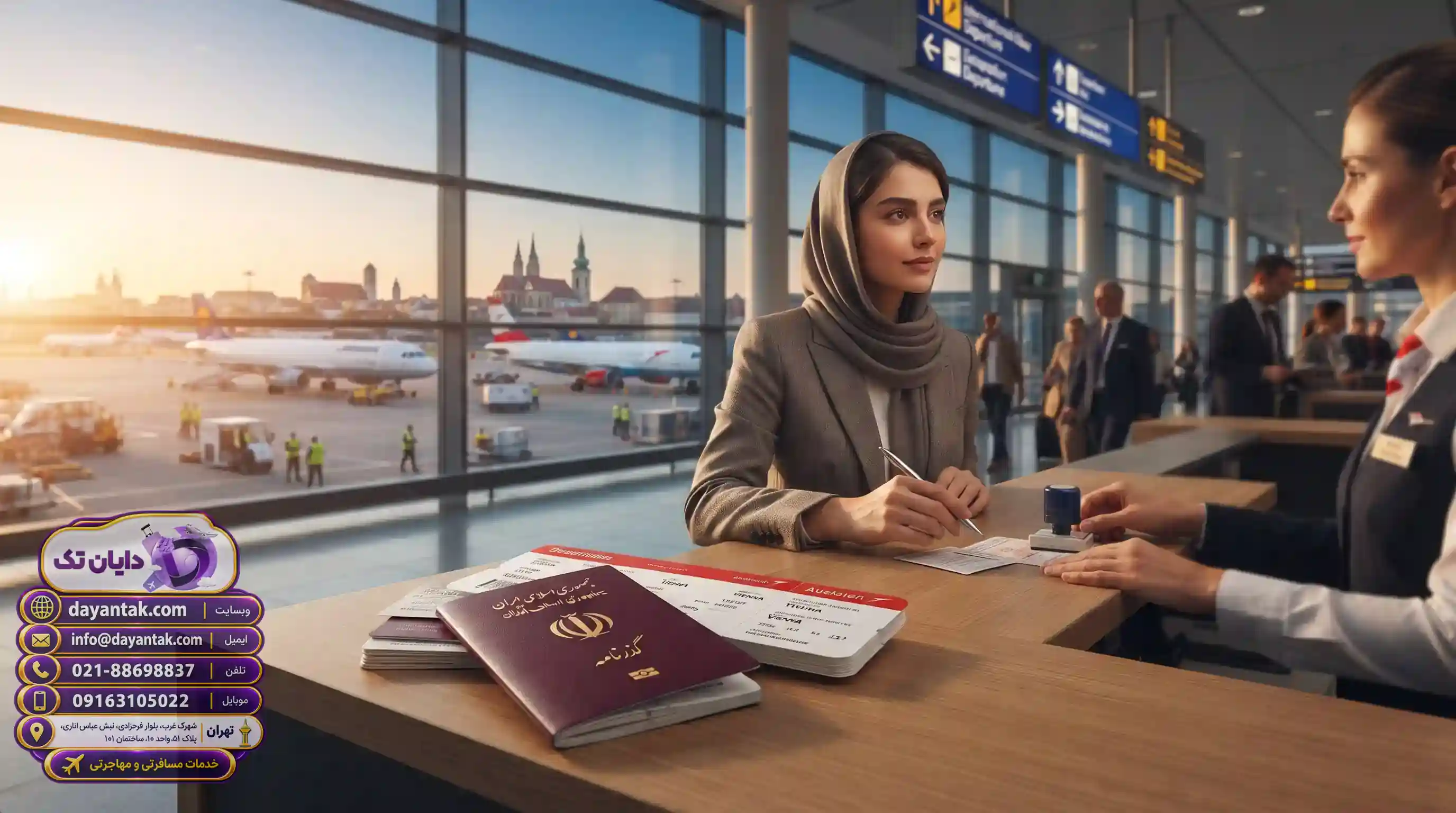 ✈️ مراحل ثبت درخواست و وقت سفارت کشورهای مختلف