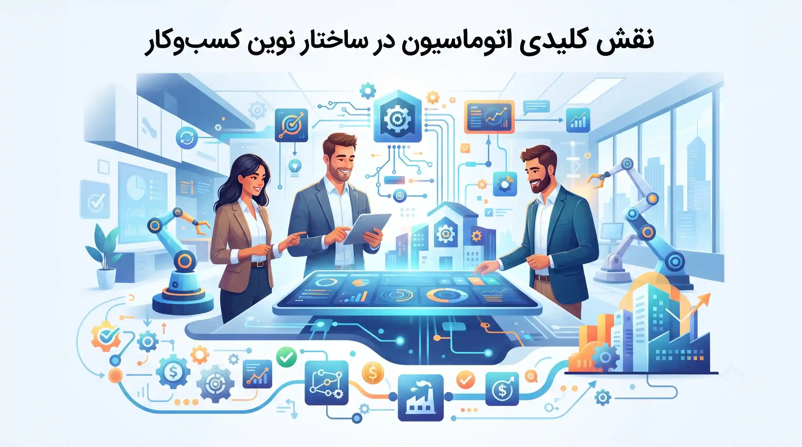 🤖 نقش کلیدی اتوماسیون در ساختار نوین کسبوکار