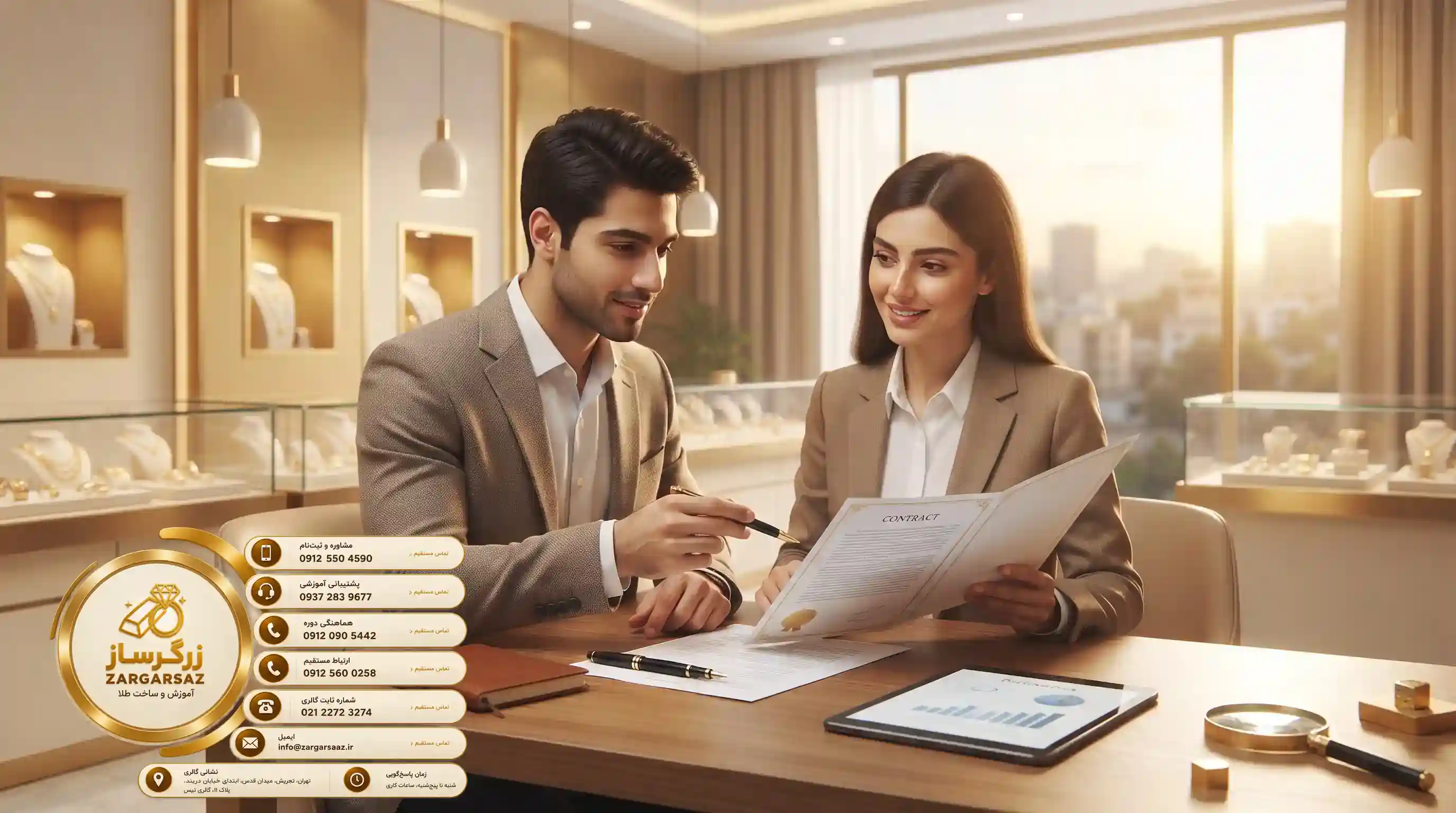 🚀 خلق کارآفرینی و استقلال مالی با ثبت نام در دوره آموزش طلافروشی