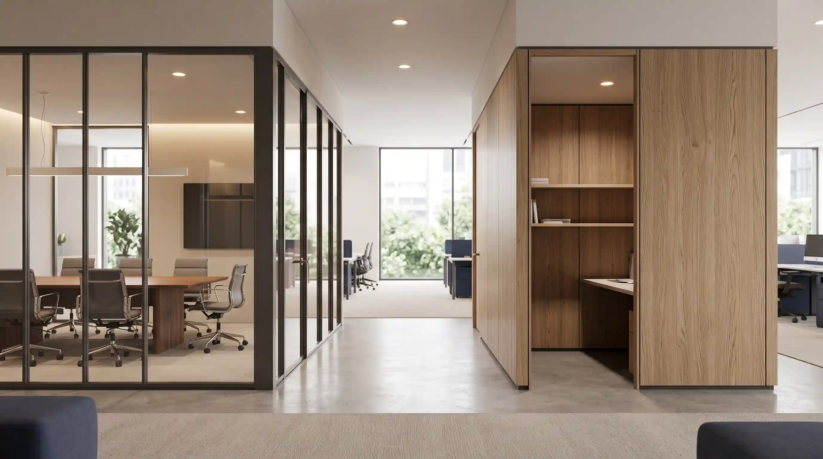 تفاوت پارتیشن تک‌جداره شیشه‌ای و چوبی با مشاوره پارتیشن روز