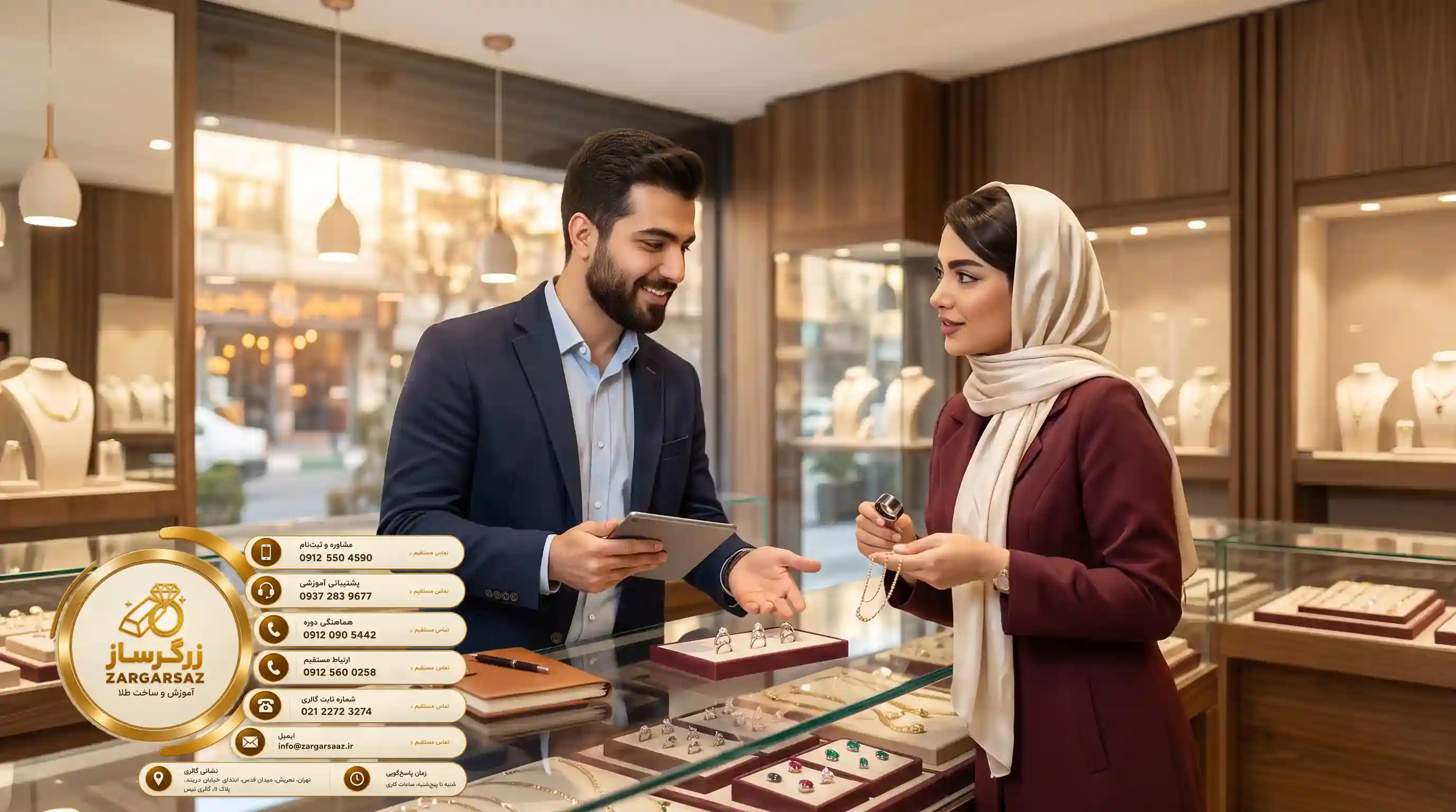 📈 اصول بازاریابی، فروش و روانشناسی مشتری در طلافروشی