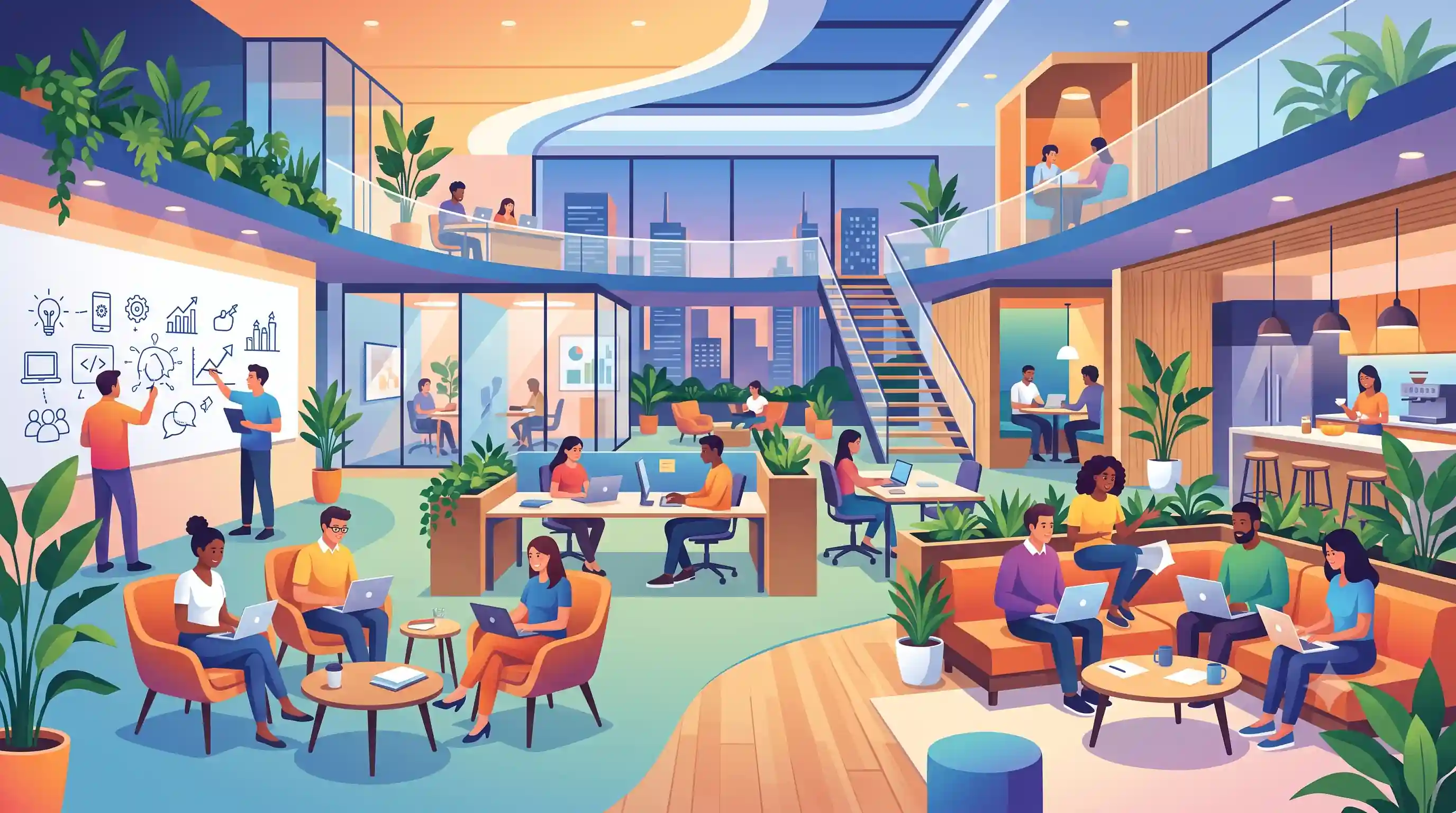 🎨 تأثیر طراحی و رنگ‌بندی در انتخاب میزهای اداری MDF و چوبی