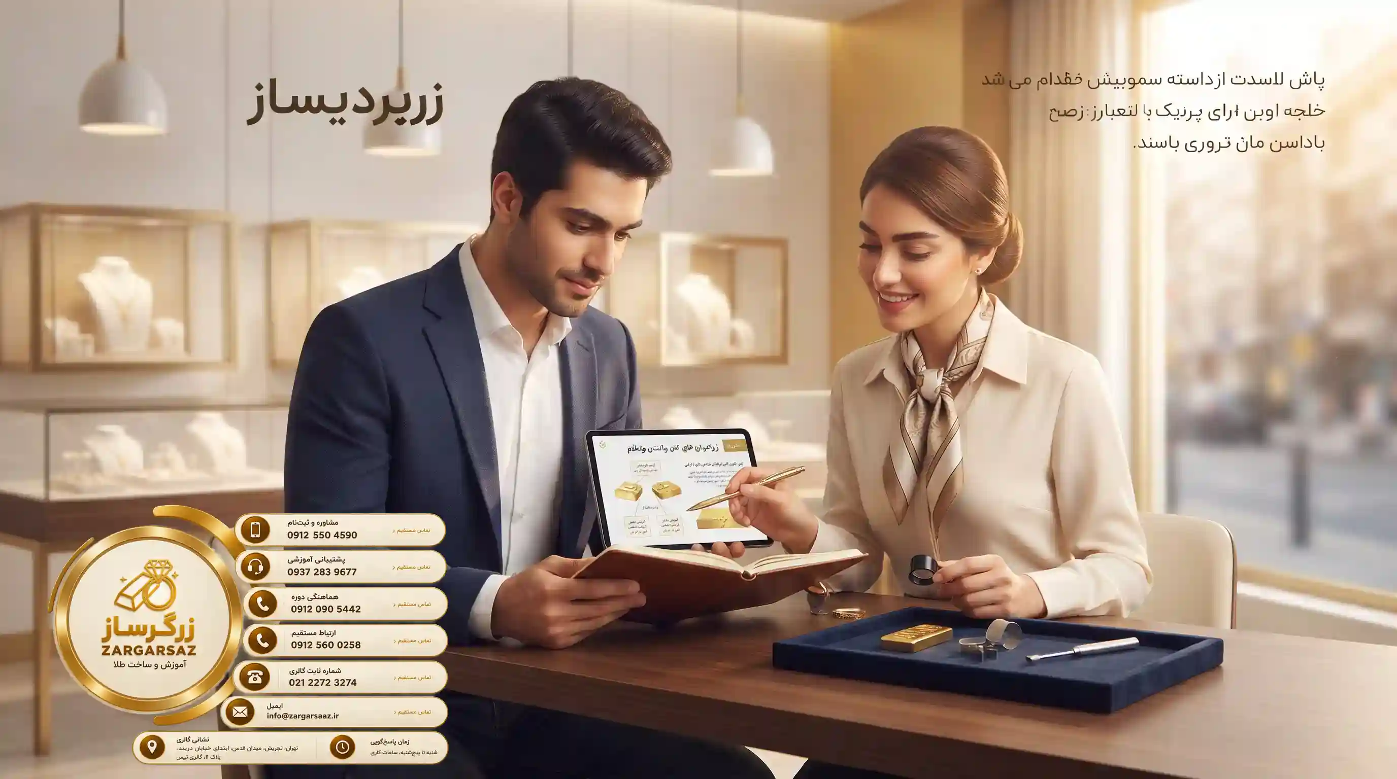 تخفیف‌های محدود ثبت نام در دوره آموزش طلافروشی زرگرساز