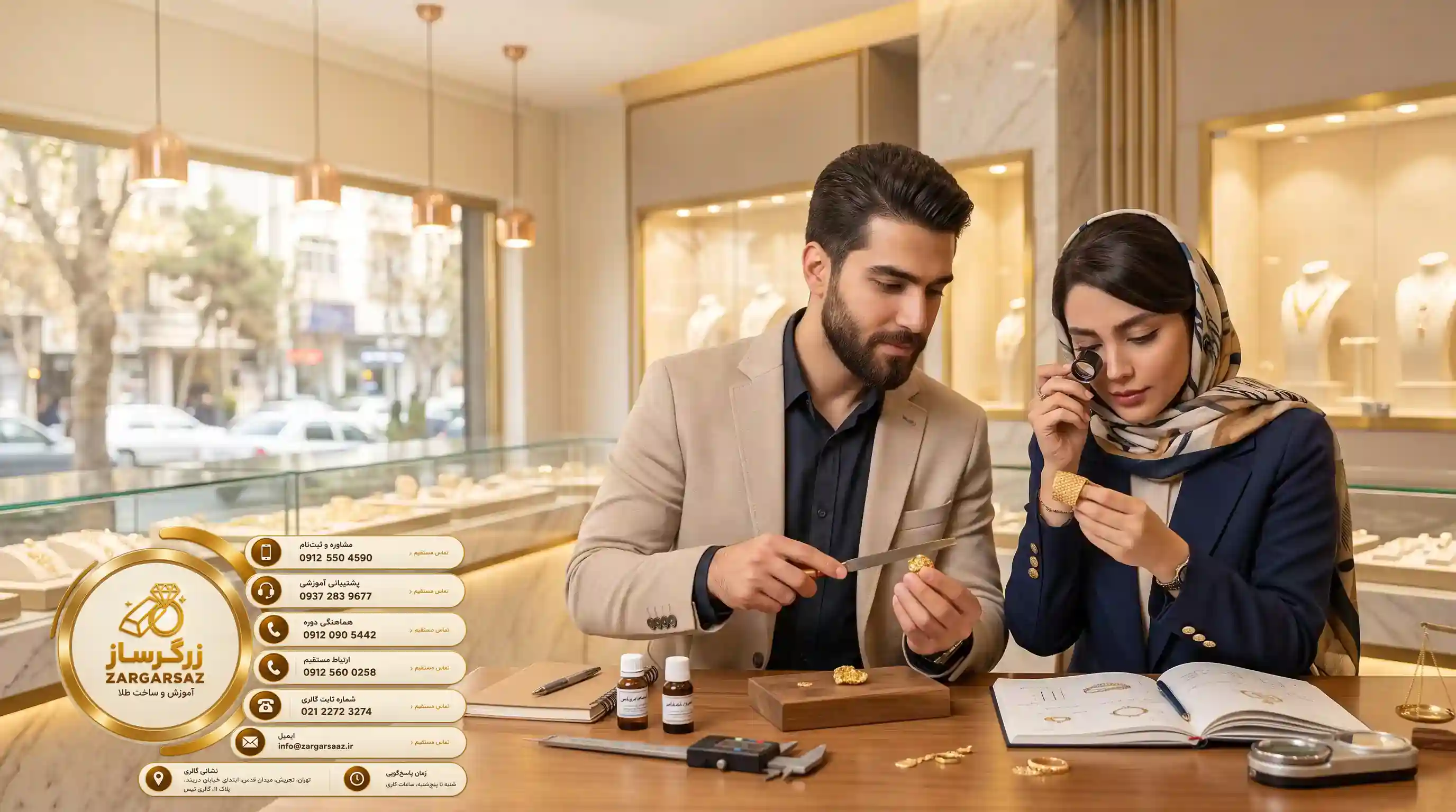 📚 آموزش‌های مهارتی از صفر تا صد طلافروشی
