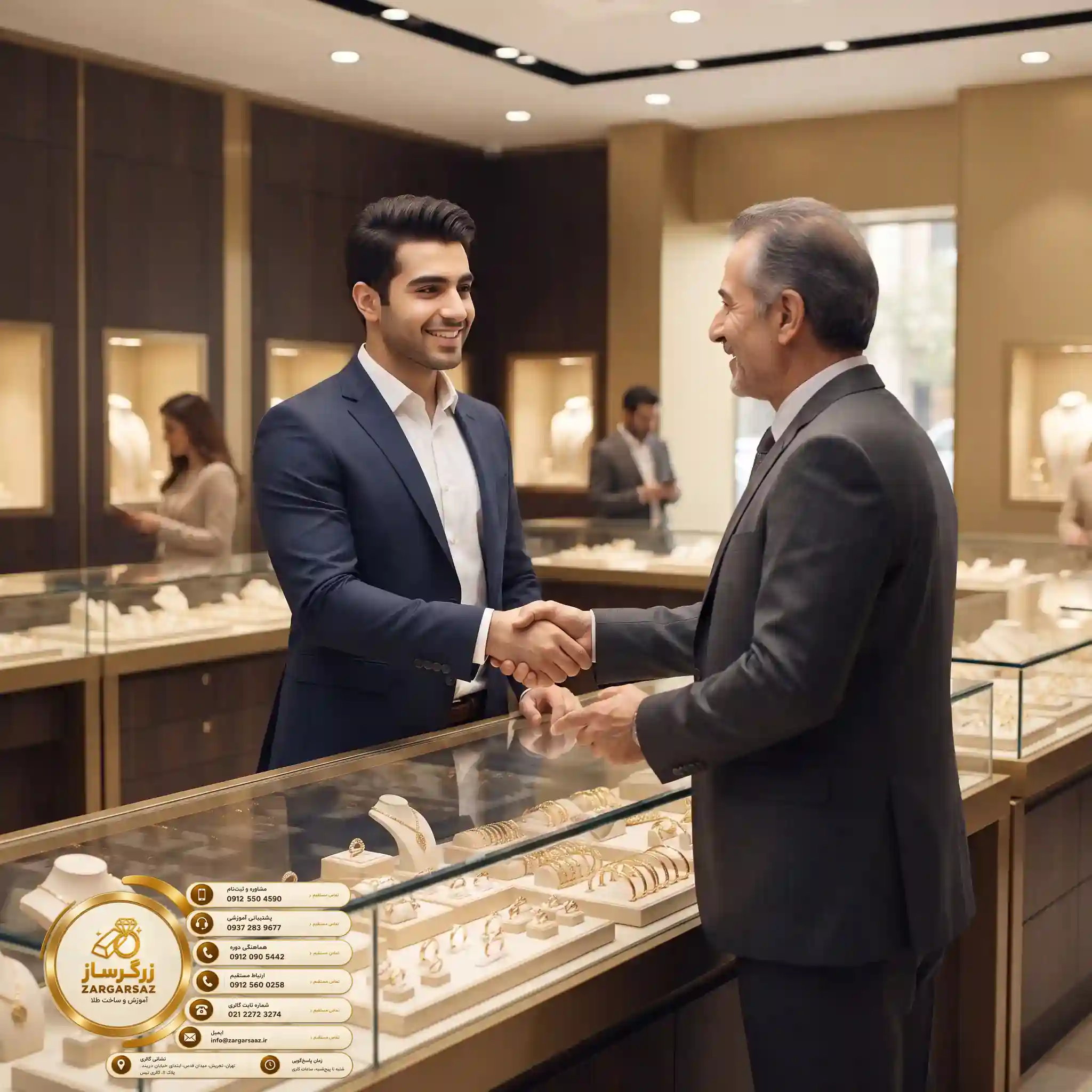مسیر روشن کسب درآمد با آموزش طلافروشی زرگرساز برتر