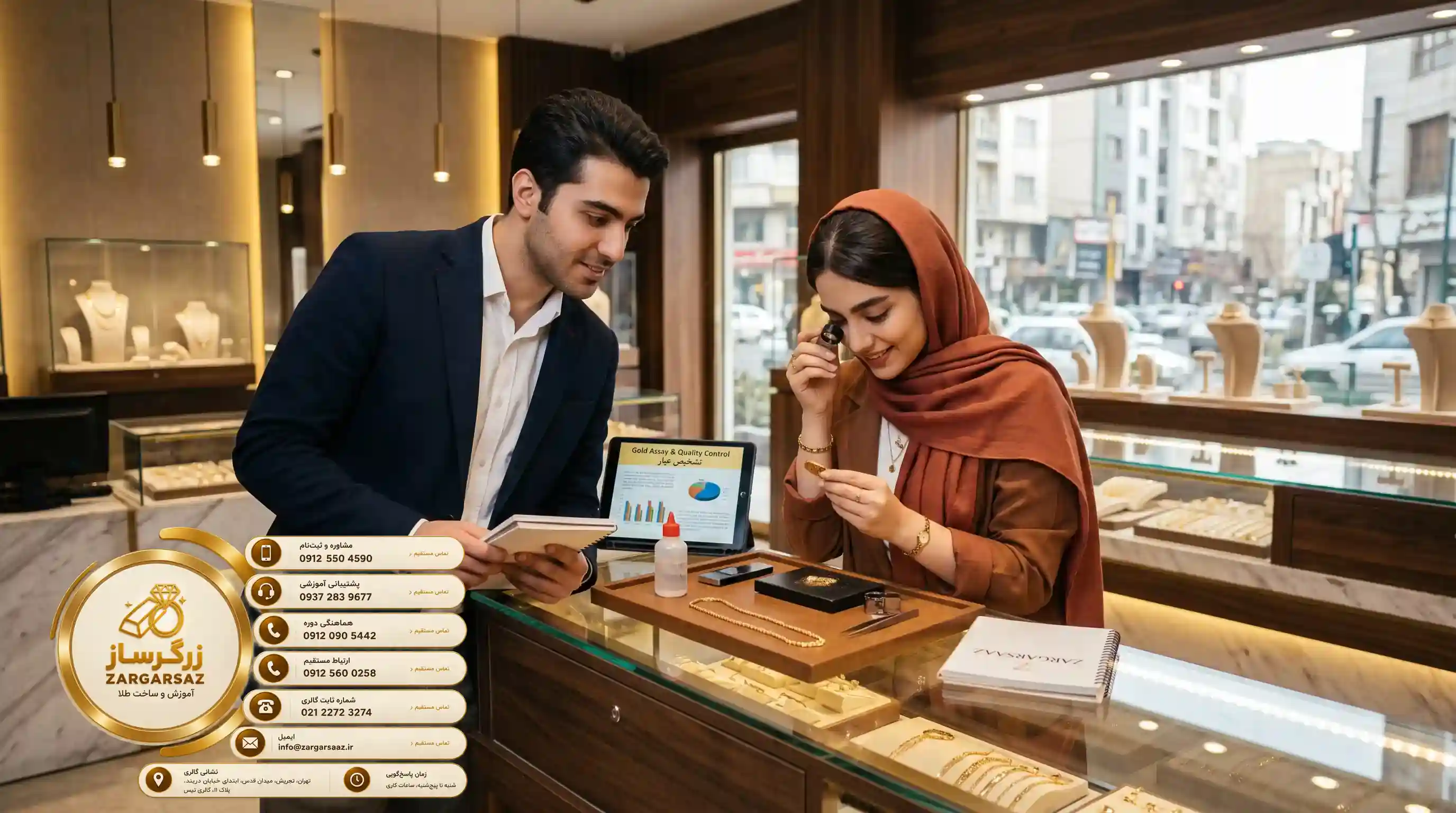 🔍 دوره صفر تا صد طلافروشی؛ از تشخیص عیار تا مدیریت مغازه
