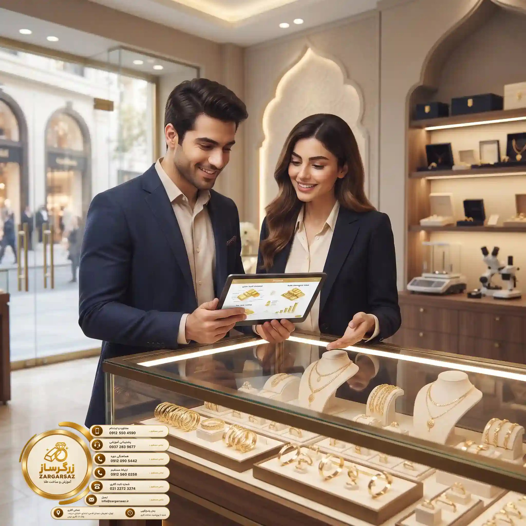 دانش کاربردی بازار با آموزش طلافروشی زرگرساز معتبر
