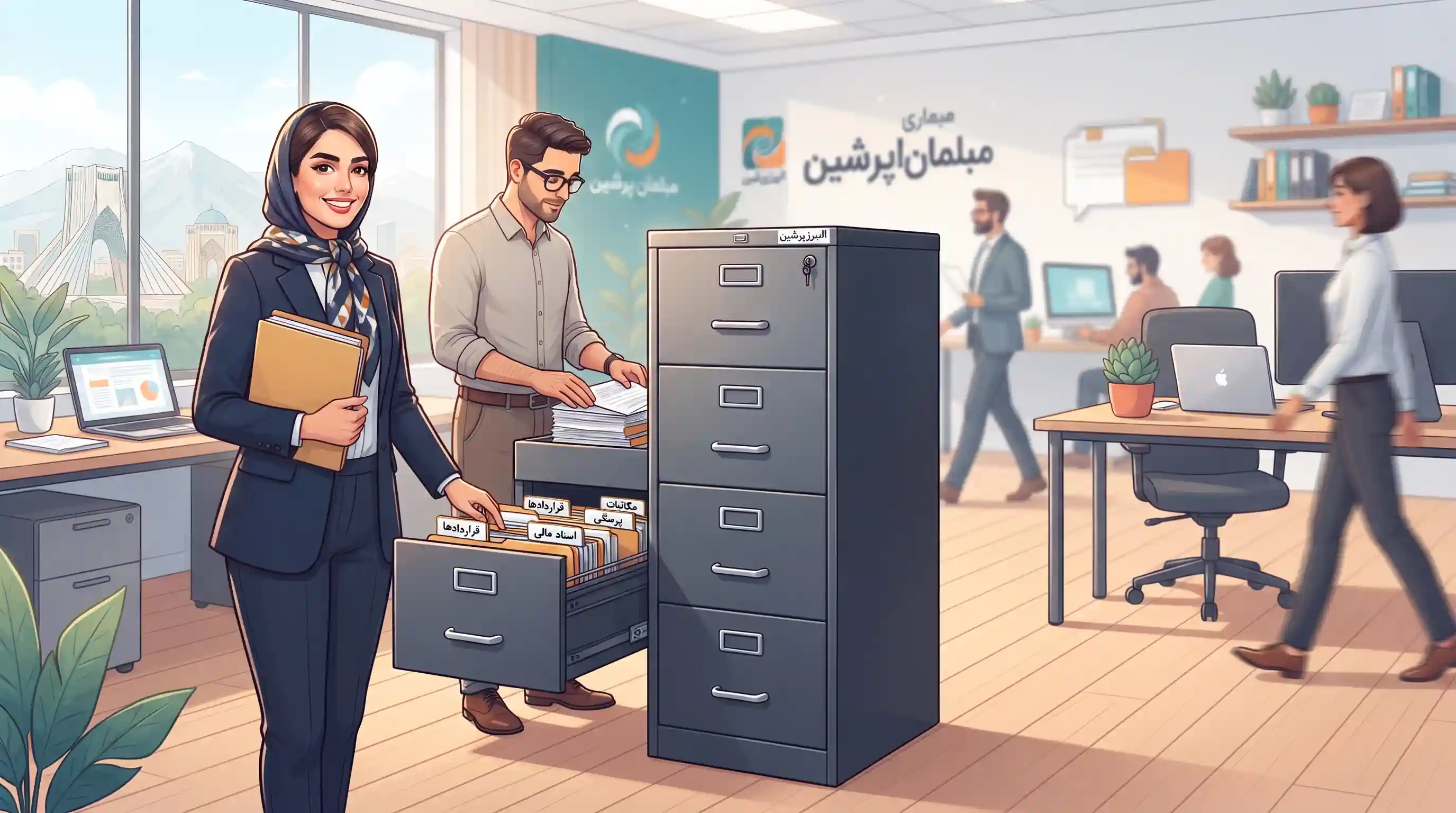 📐 ارگونومی و طراحی کاربردی در کمدهای بایگانی